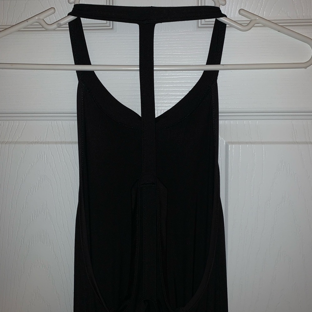 Halter open back split top